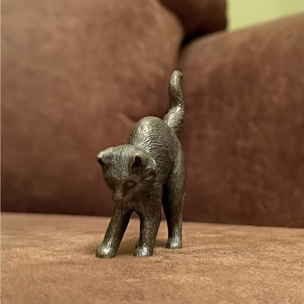 Pewter Cat Figurine